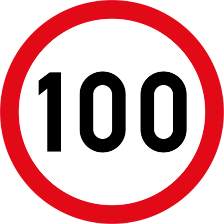 Ограничение скорости 100 км ч дорожные знаки