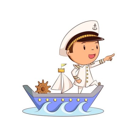 Моряк без фона