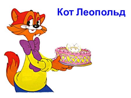 Кот Леопольд с днем рождения