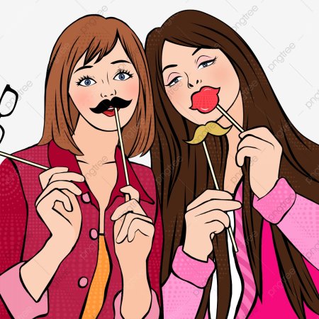 Стикеры подружки