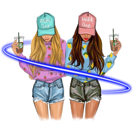 Подруги рисунок