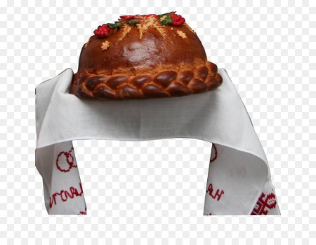 Каравай на белом фоне