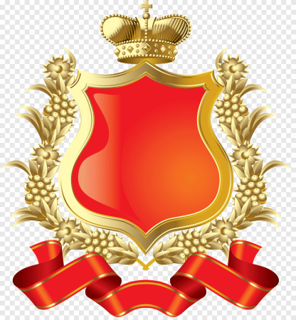 Геральдический щит с лентой