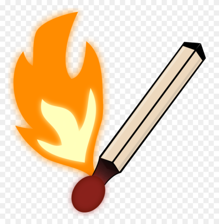 Горящая спичка