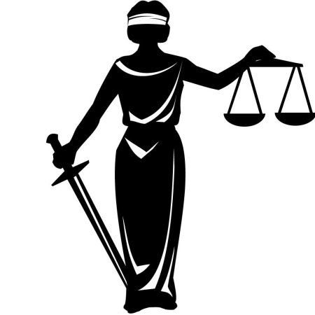 Фемида богиня правосудия в векторе