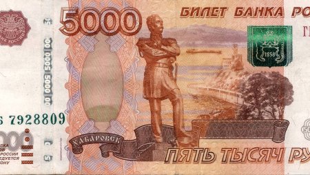 Купюры России 5000