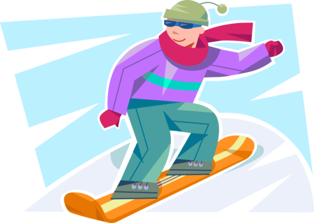 Сноуборд мультяшный