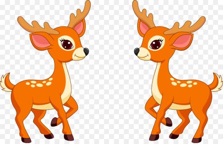 Олененок мультяшный