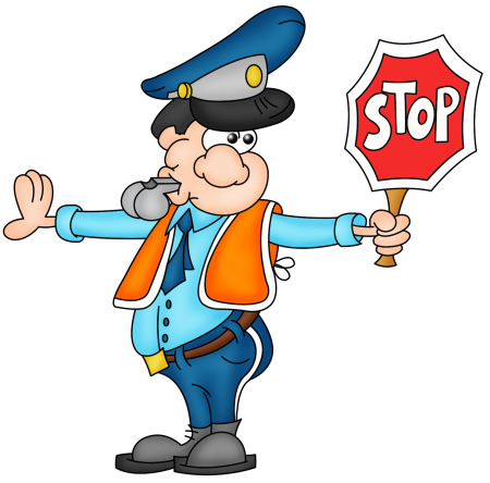 Милиционер на прозрачном фоне