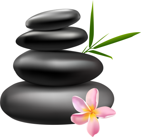 Спа камни на прозрачном фоне