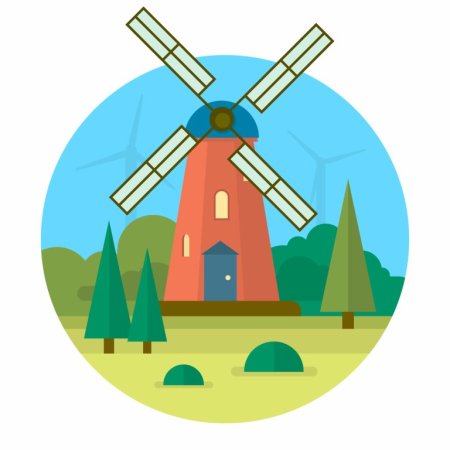 Мельница вектор вектор