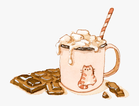 Кофе с маршмеллоу рисунок