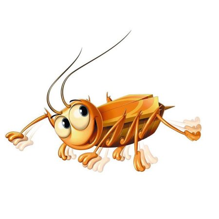 Мультяшная таракан без фона