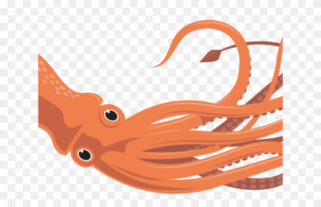 Кальмар мультяшный