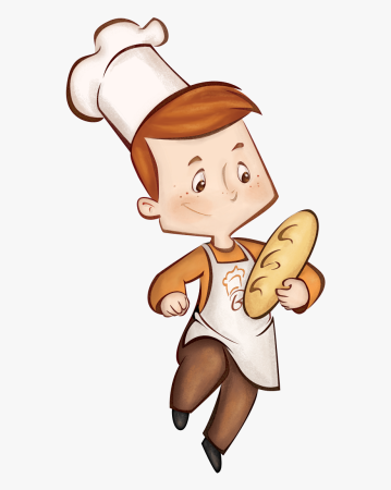 Пекарь иллюстрация