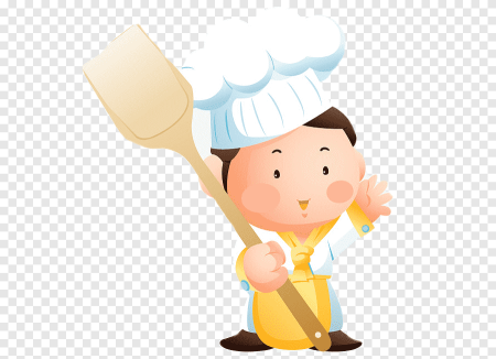 Повар с поварешкой