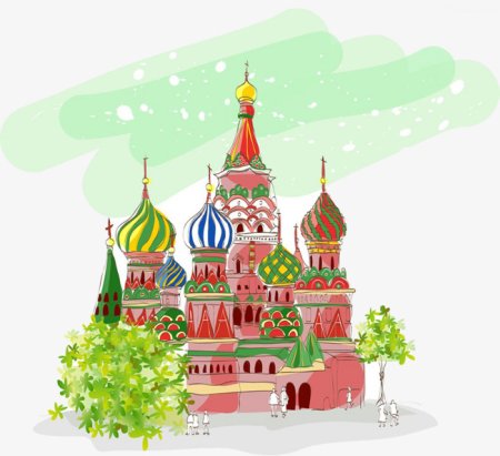 Храм Василия Блаженного иллюстрация