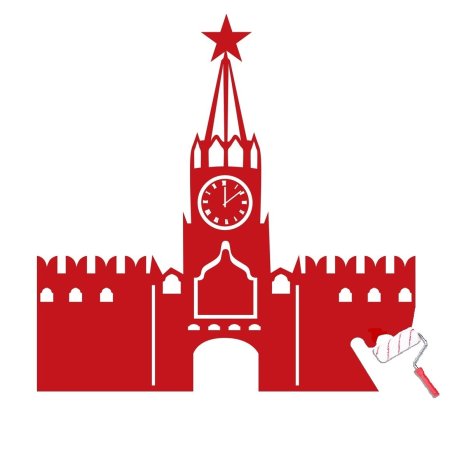 Спасская башня Московского Кремля вектор