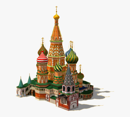 Храм Василия Блаженного Москва на белом фоне