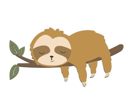Ленивец svg