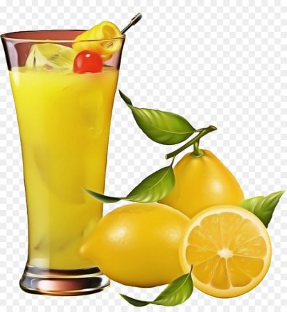 Лимонад на прозрачном фоне