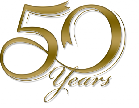 Красивая надпись с юбилеем 50 лет
