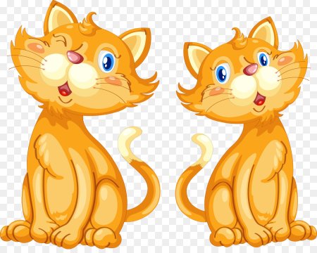 Кошка клипарт на прозрачном фоне