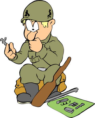 Военный мультяшка