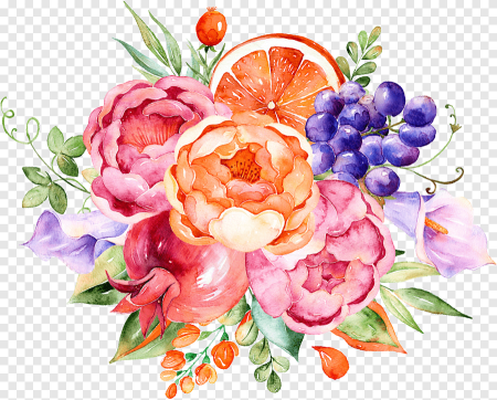 Акварельные цветы