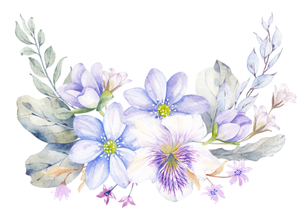 Акварельные цветы