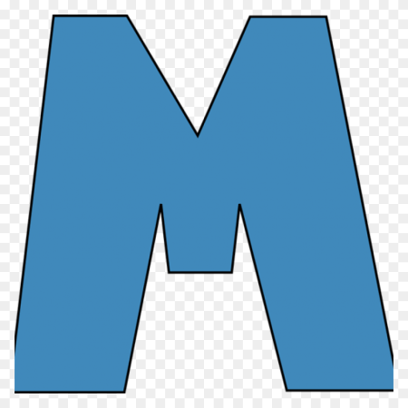 Объемная буква м