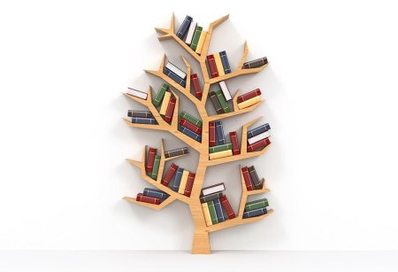 Оригинальная книжная полка