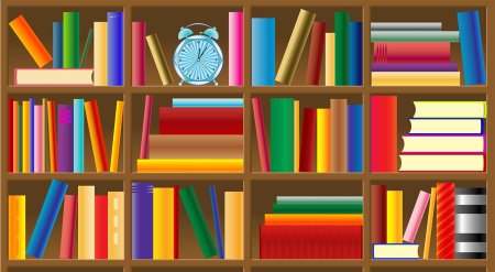 Книжный шкаф с детскими книгами книгами