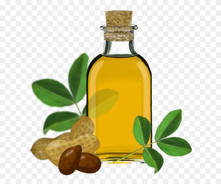 Мультяшная бутылка с маслом