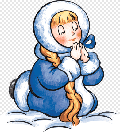 Маленькая Снегурочка рисунок