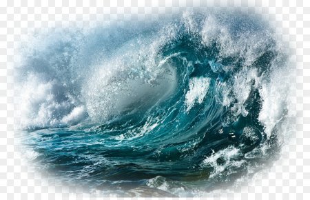 Море на прозрачном фоне