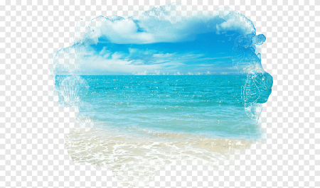 Море на прозрачном фоне