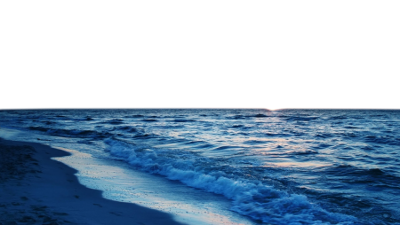 Море на прозрачном фоне