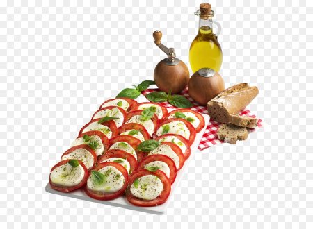 Закуски на прозрачном фоне
