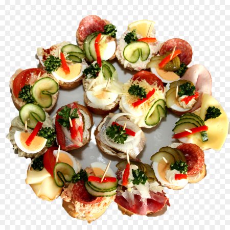 Закуски на белом фоне