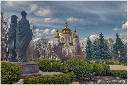 Достопримечательности Донецка коллаж