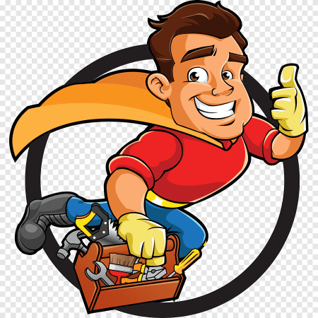 Ремонтник мультяшный
