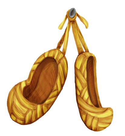 Лапти без фона