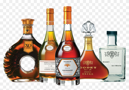 Коньяк на прозрачном фоне