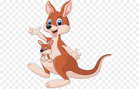 Кенгуру мультяшное