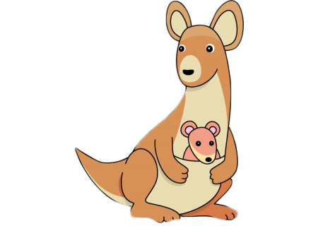 Kangaroo cartoon
