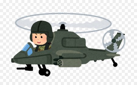 Мультяшный самолет с пилотом