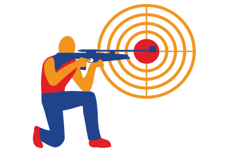 Стрельба из пневматической винтовки