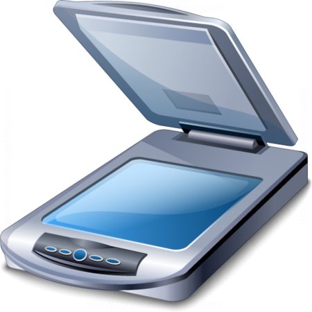 Сканер на прозрачном фоне