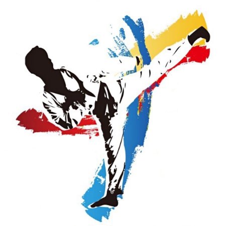 Тхэквондист ИТФ рисунок